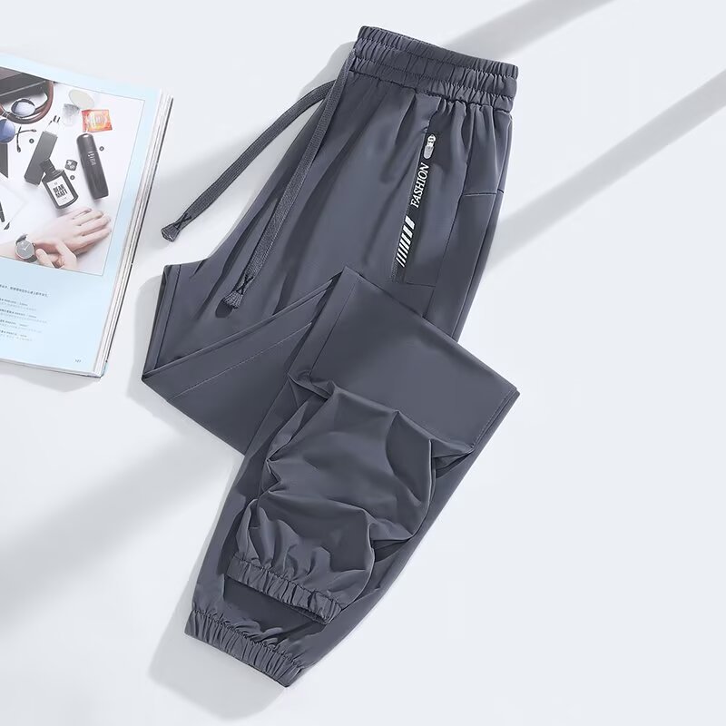 Quick-Drying Lightweight Loose-Fitting Anti-Mosquito Cool-Feel Casual Trousers