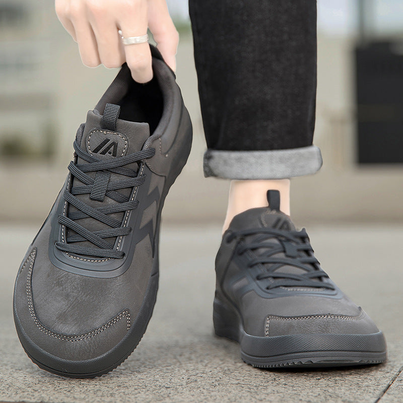 Wide-toe Athletic Extra-large Suede Barefoot Casual Shoes