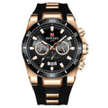 REWARD Mens Watch In Black And Gold With A Cool Design And Calendar Function