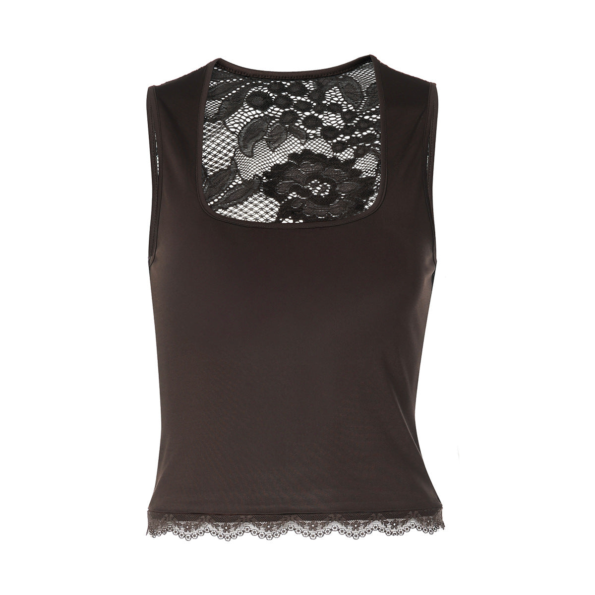 New Winter Fashionable Patchwork Sexy Slim-Fit Tank Top