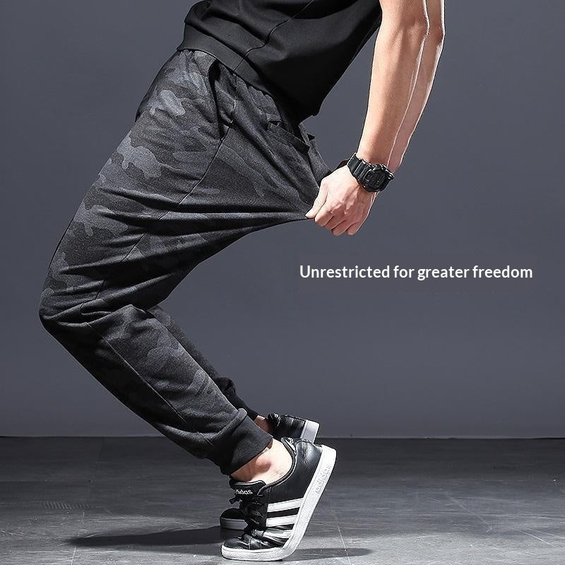 Breathable Stretchy Plus-Size Jogger With Drawstring Waist Mens Athletic Trousers Work Pants