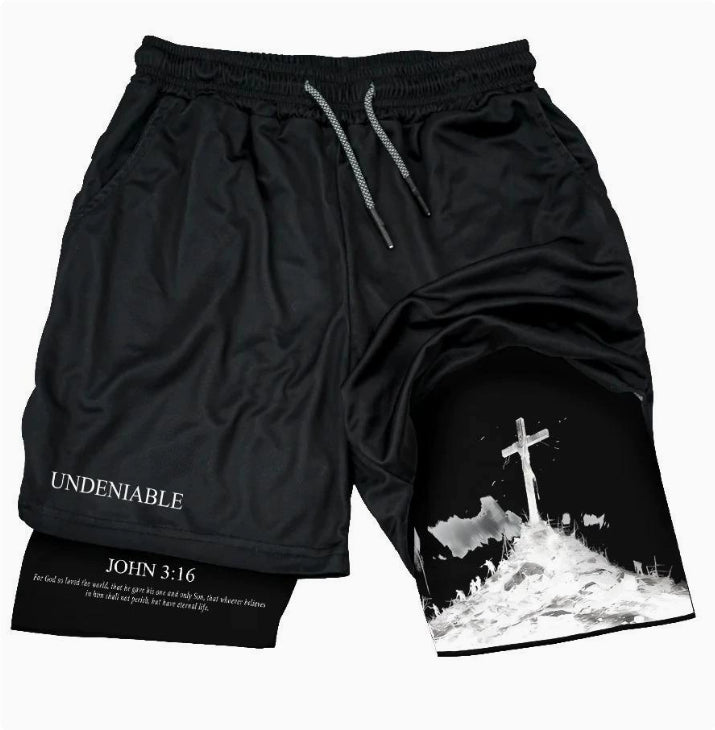 3D Digital-printed Shorts With A Double-layer Design For The Beach