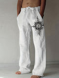 Comfortable Everyday Loose-Fit Mens Wide-Leg Trousers