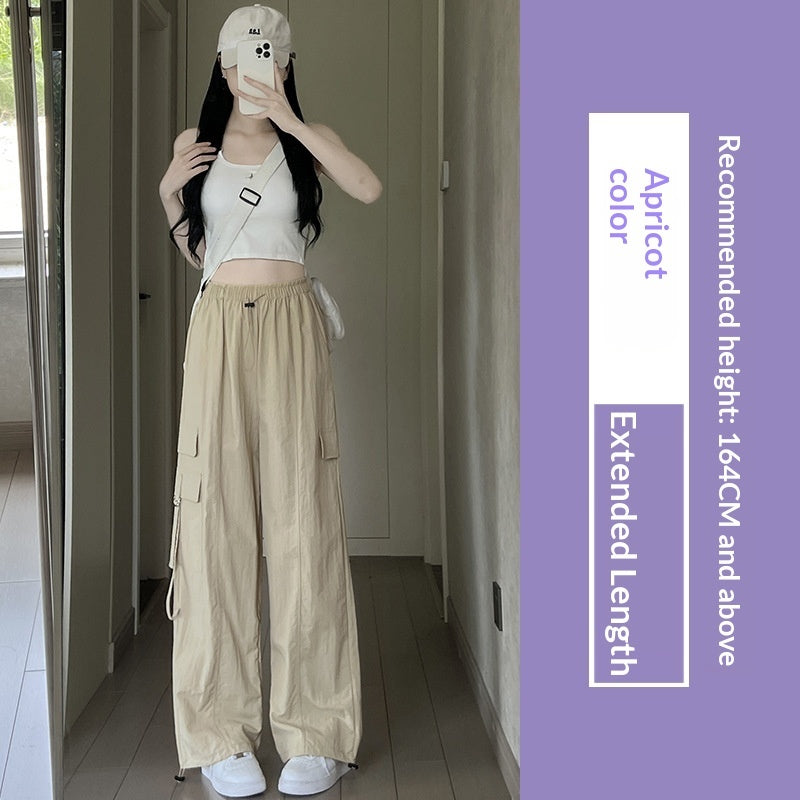 Purple Parachute Work Pants For Women