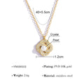 Zircon Pendant Encircling A Pearl Necklace
