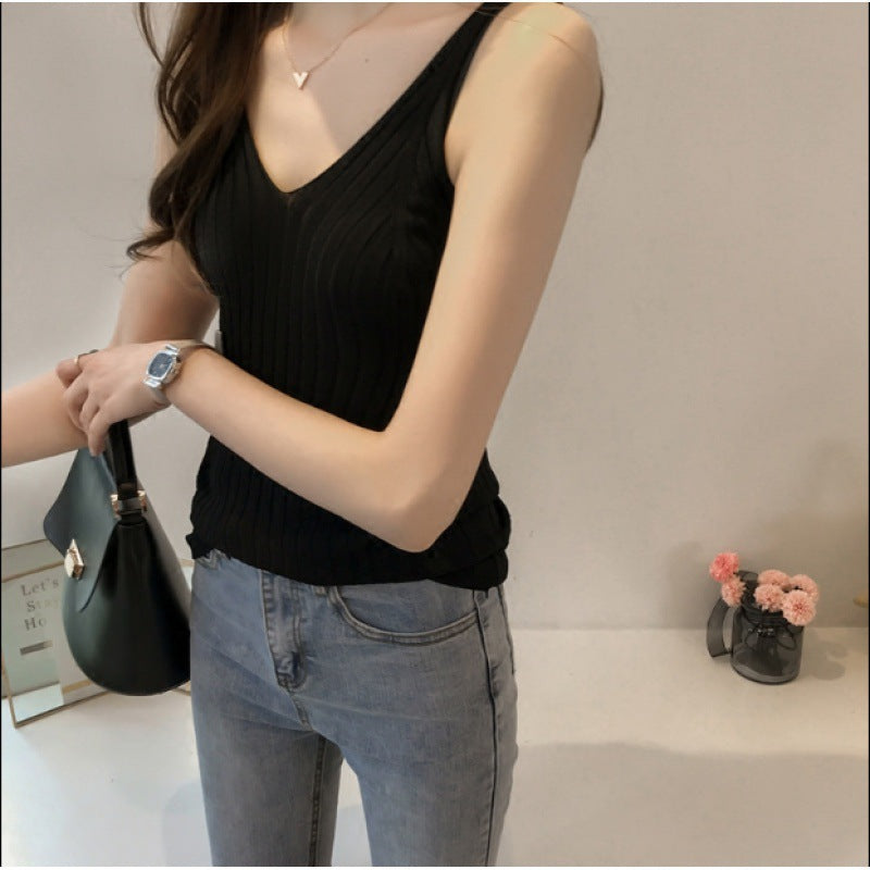 Polyester Knit Camisole Women's Top
