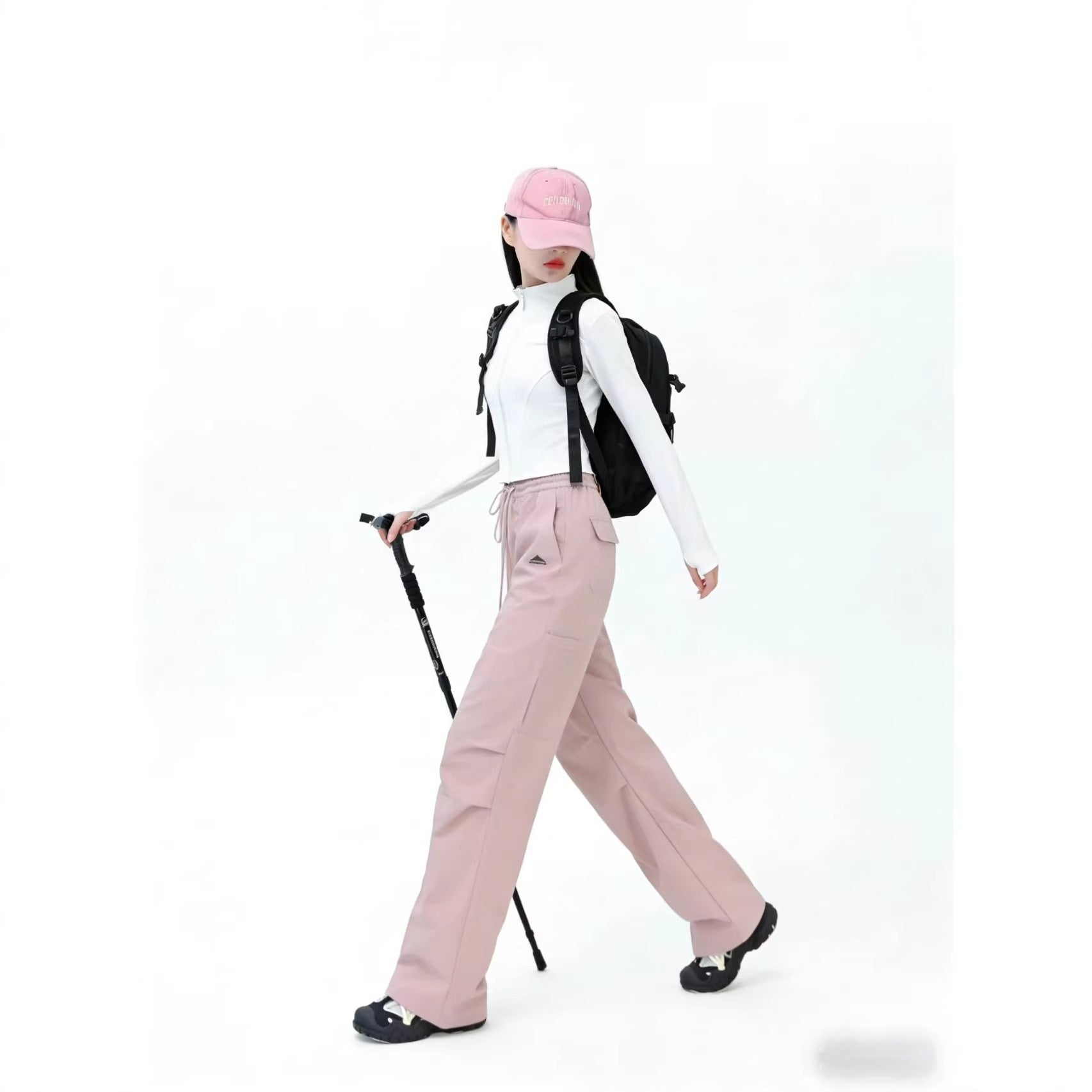 Outdoor Quick-Drying High-Waisted Slimming Drapey Wide-Leg Pants