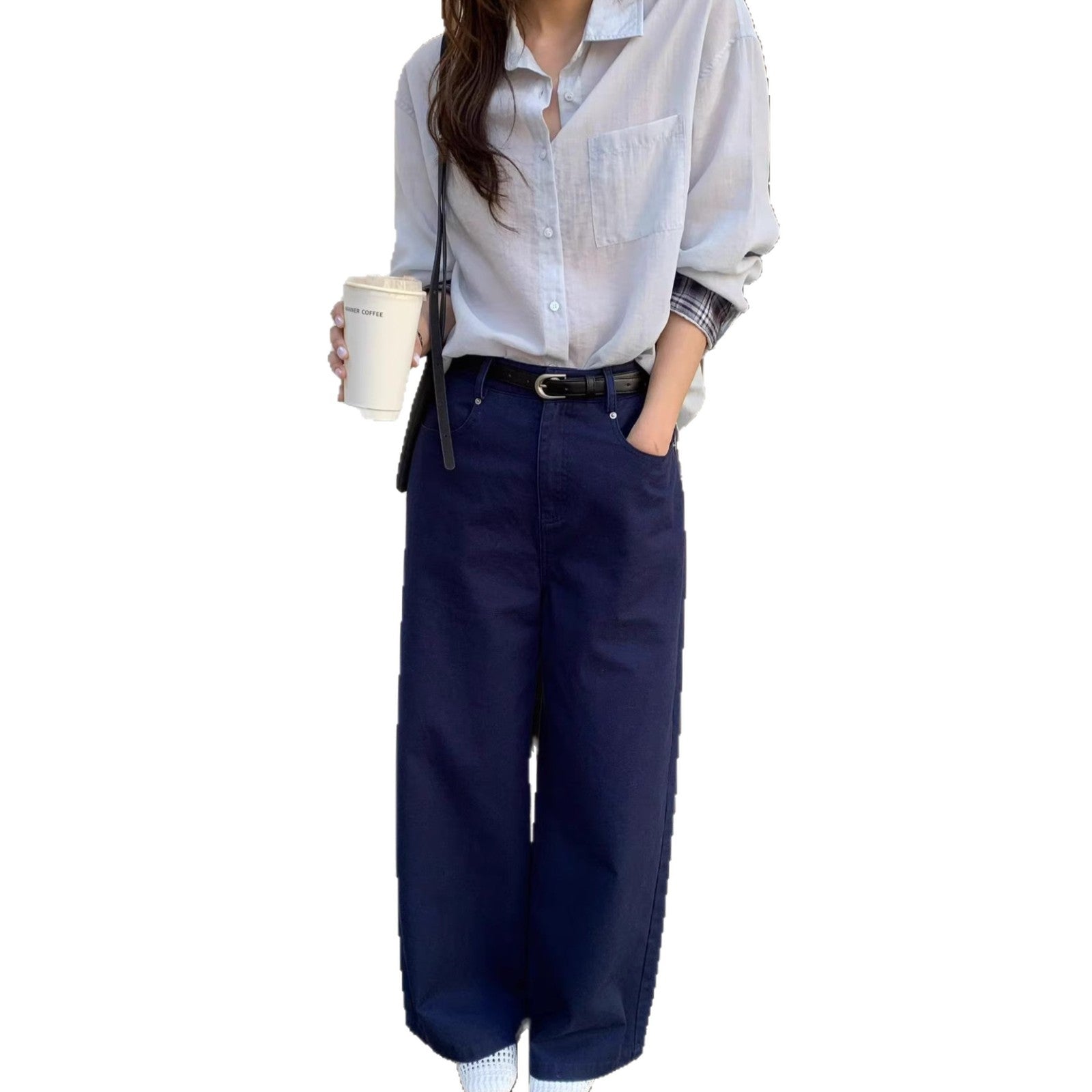 Straight-leg Knitted Trousers With A Drapey Figure-flattering High-end Lookcasual Pants For Petite Frames