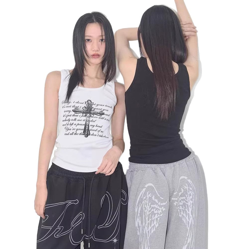 Loose-fit Retro Hip-hop Casual Pants For Women
