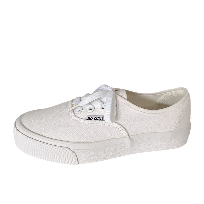 Flat-bottomed Retro Hong Kong-style Instagram-style Sneakers For Students