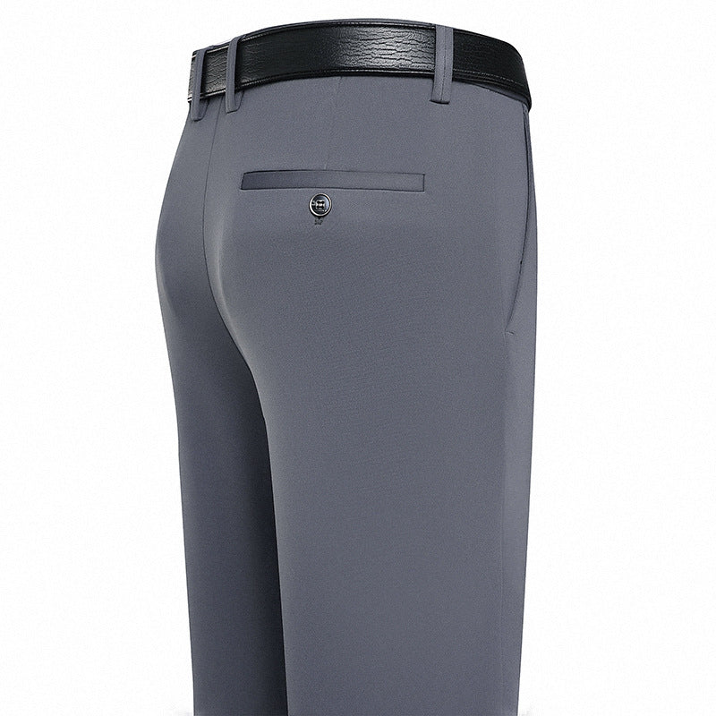Autumn And Winter Thick High-elastic Fleece-lined Men's Pants