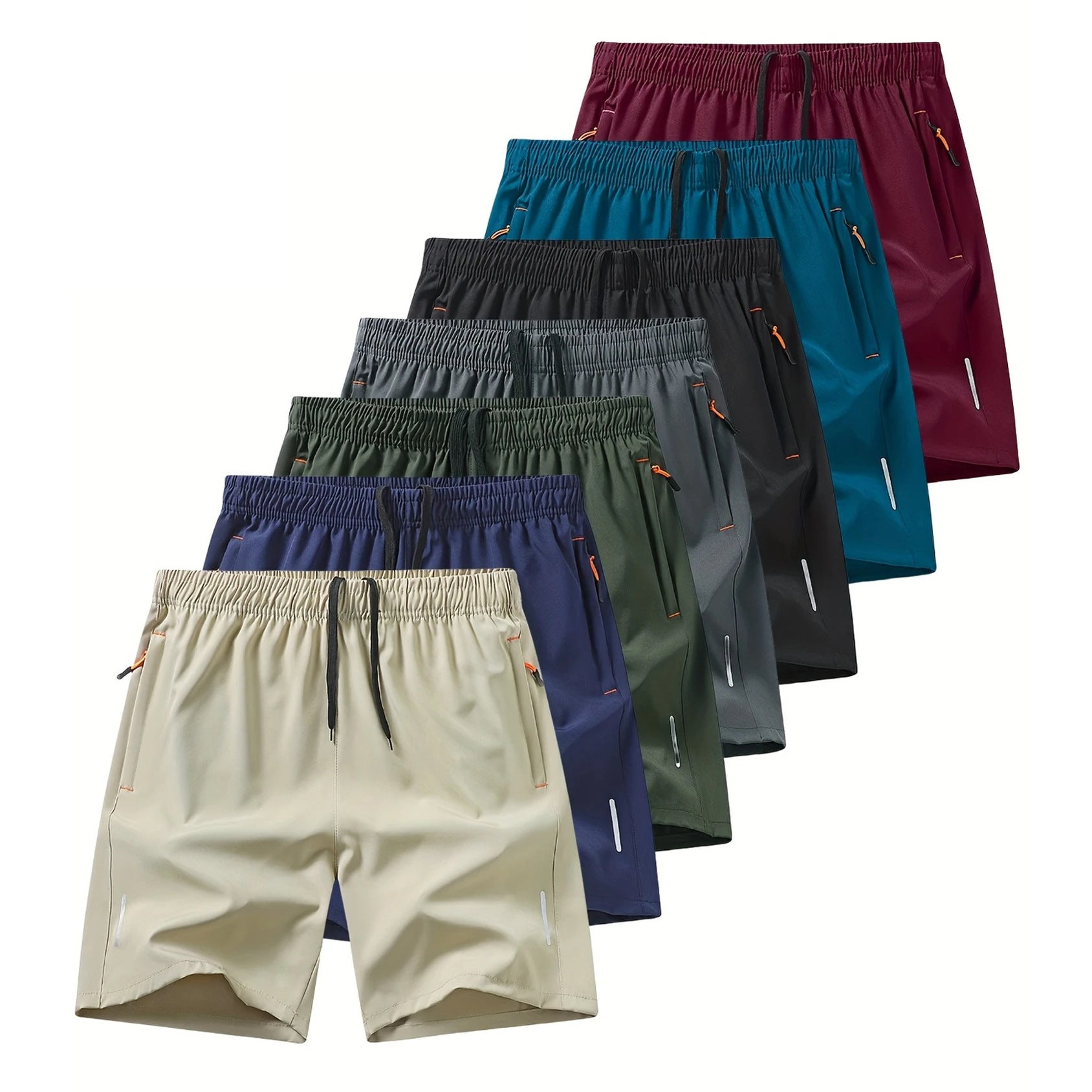 Ouma Summer Ice Silk Quick-drying Five-point Pants