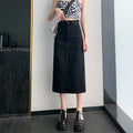 Women's Mid-length Spring And Summer Denim Skirt