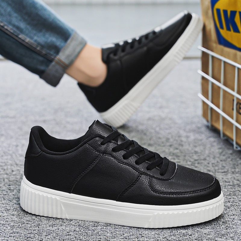 Comfortable Thick-soled Height-increasing Shoes With An Elevated Autumn Vibe