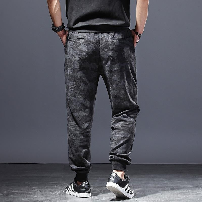Breathable Stretchy Plus-Size Jogger With Drawstring Waist Mens Athletic Trousers Work Pants