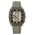 Mens Quartz Watch Barrel-Shaped Silicone Strap Luminous Water-Resistant Sports Watch