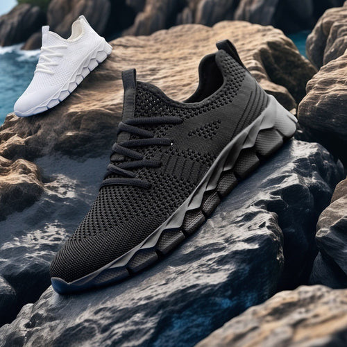 Breathable Mesh Shoes With Soft EVA Soles Lightweight Mens Shoes