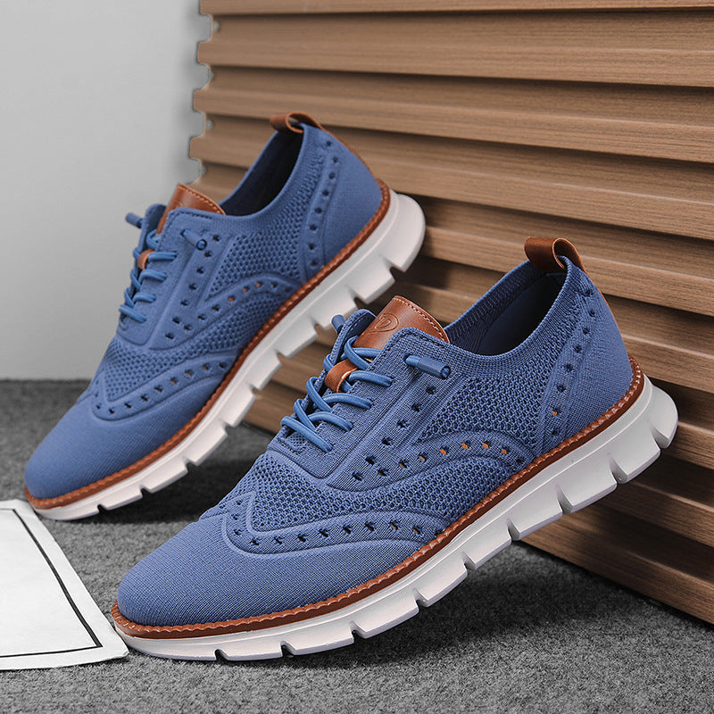 Large-size Breathable Mesh Soft-soled Lightweight Slip-on Casual Shoes