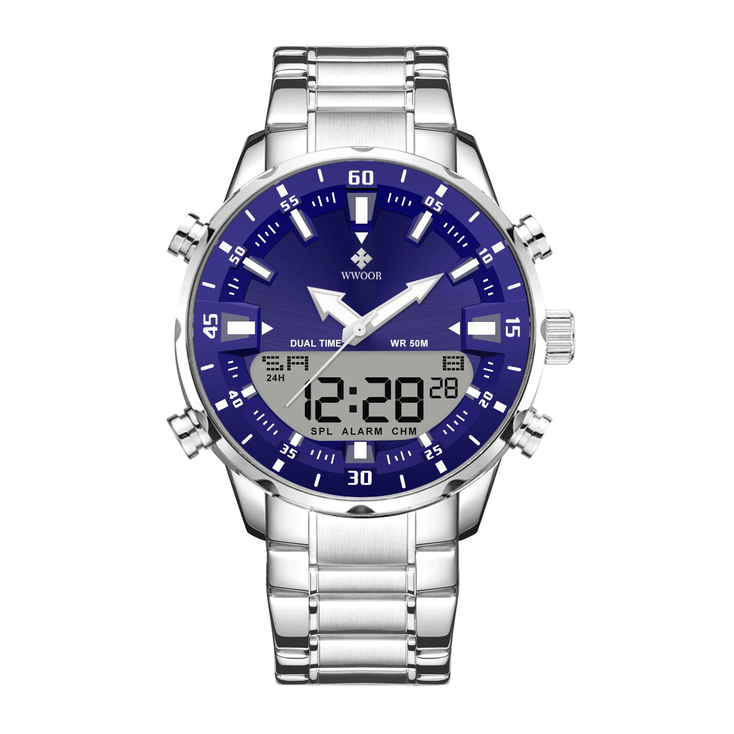 Steel Band Cool And Stylish Luminous Mens Watch