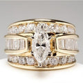 Copper Inlaid With Zircon Ladies Ring