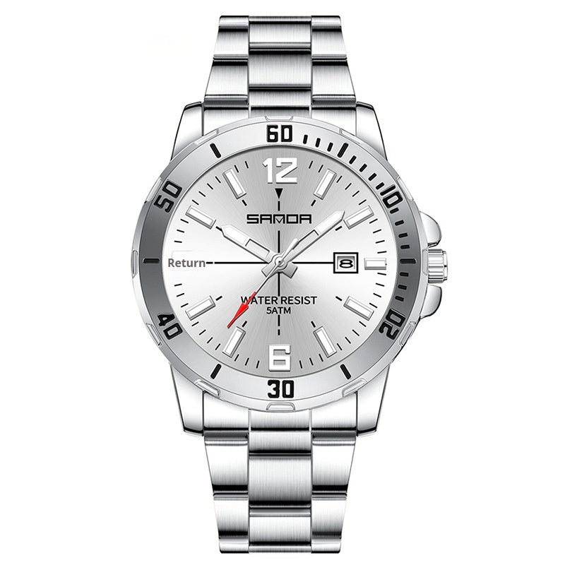 Multifunctional Waterproof Quartz Watch For Men