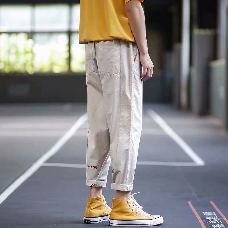 Men's Loose American Style Casual Wide Leg Trousers
