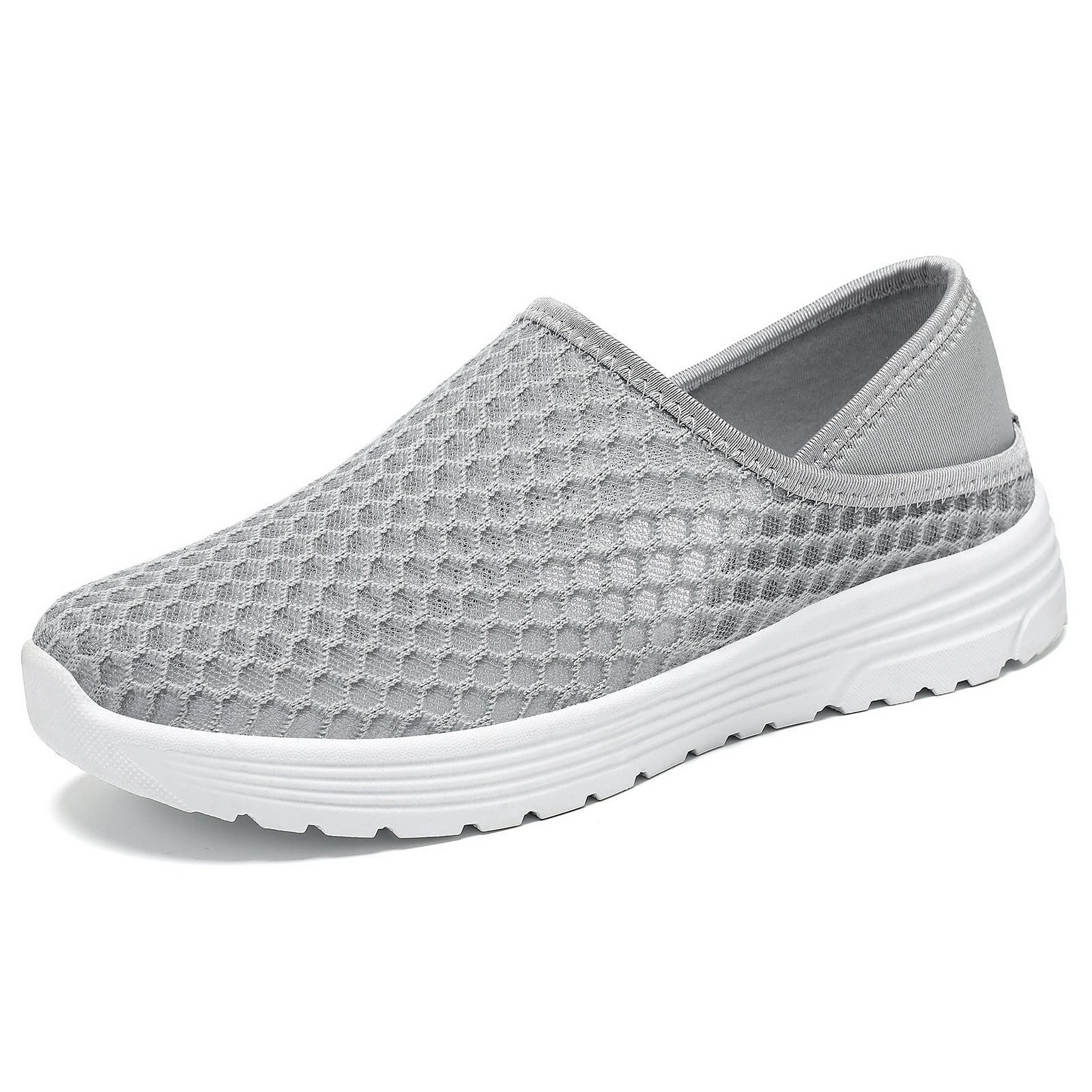 Large Size Lightweight Breathable Mesh Hole Half Slippers