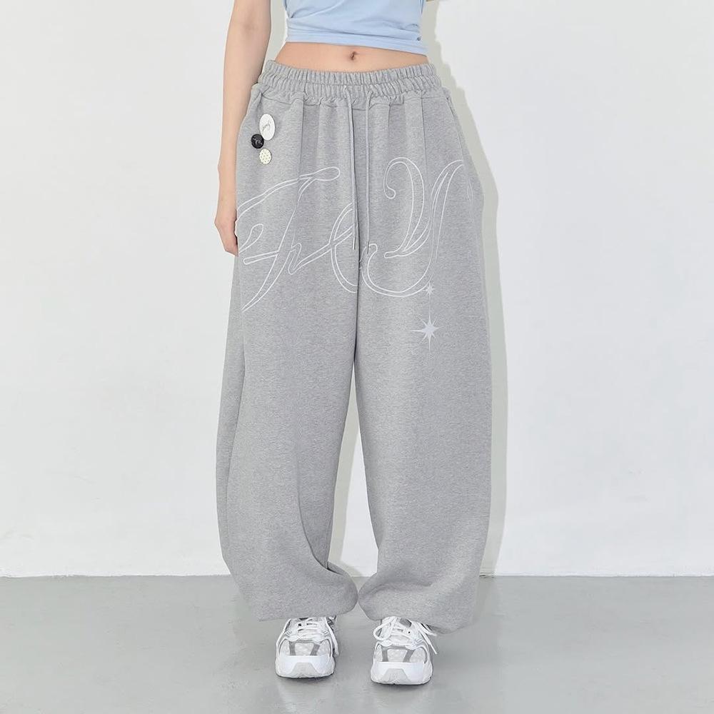 Loose-fit Retro Hip-hop Casual Pants For Women