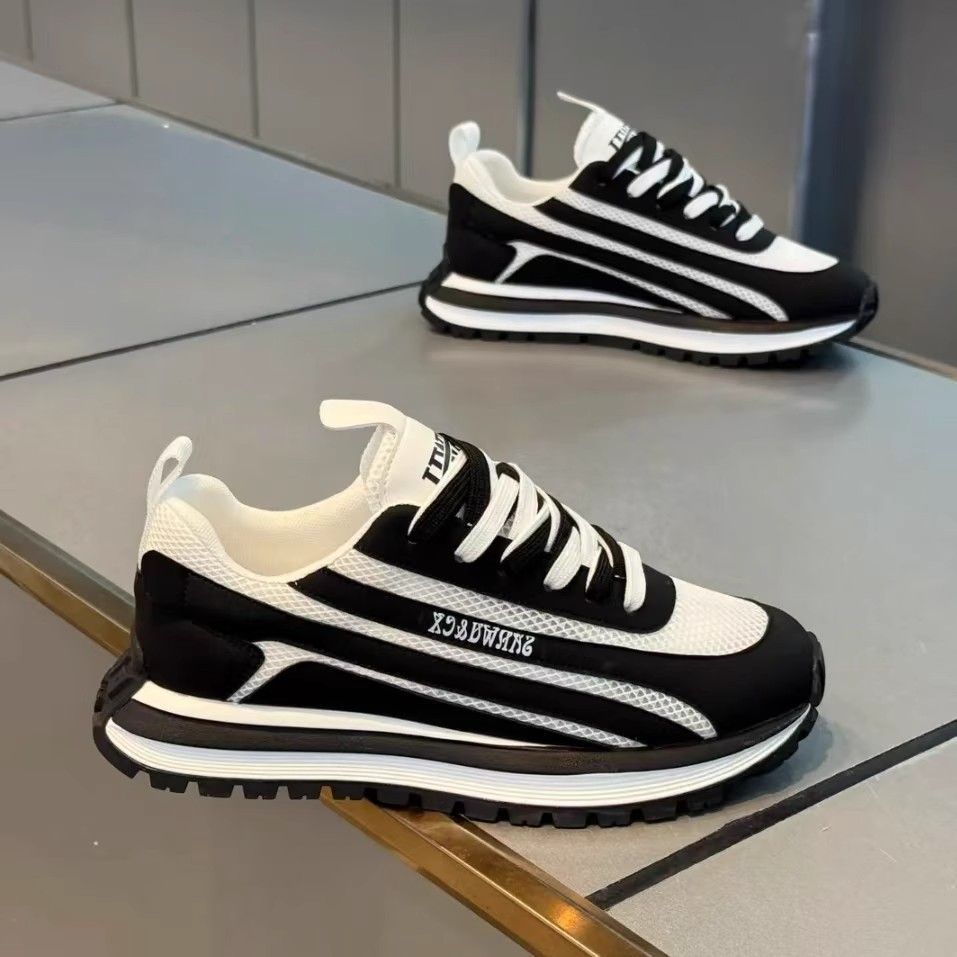 Wear-resistant Casual Thick-soled Height-increasing Sneakers For Men