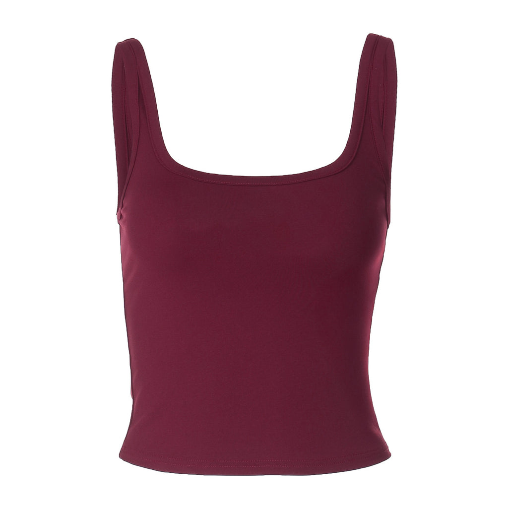 New Stylish Solid-color Versatile Slim-fit Spicy-girl-style Tank Top