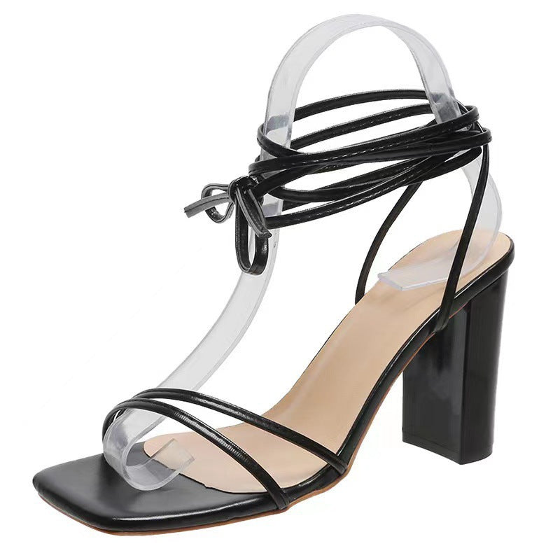 Minimalist Women's Wrap-Strap Sandals