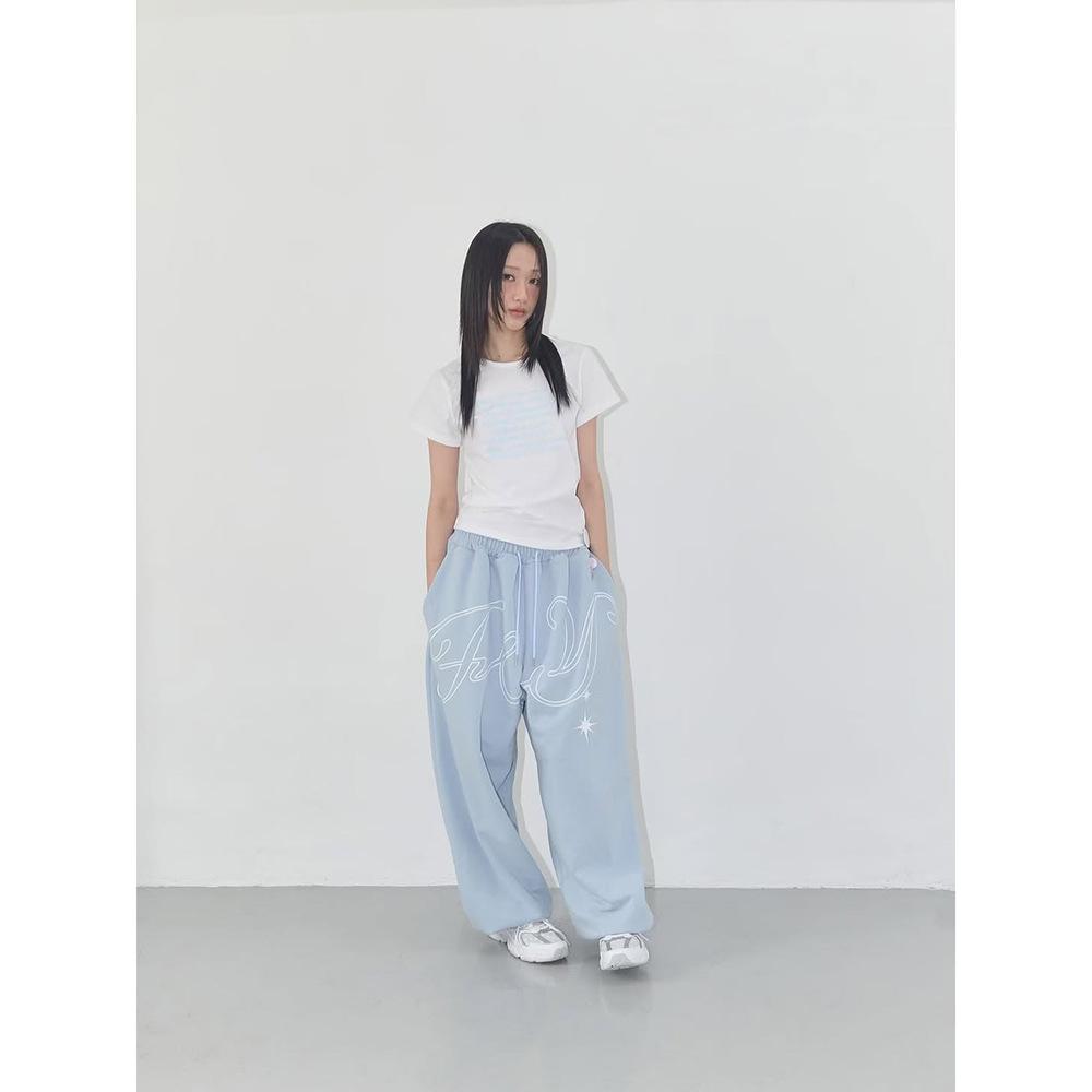 Loose-fit Retro Hip-hop Casual Pants For Women