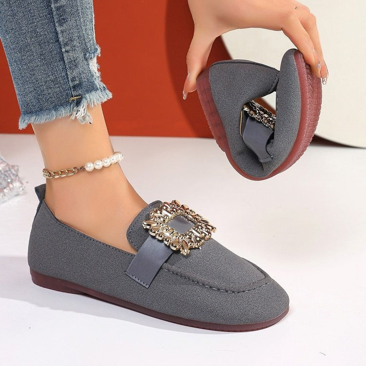 Square-toe Loafers With A Round Toe