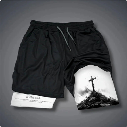 3D Digital-printed Shorts With A Double-layer Design For The Beach