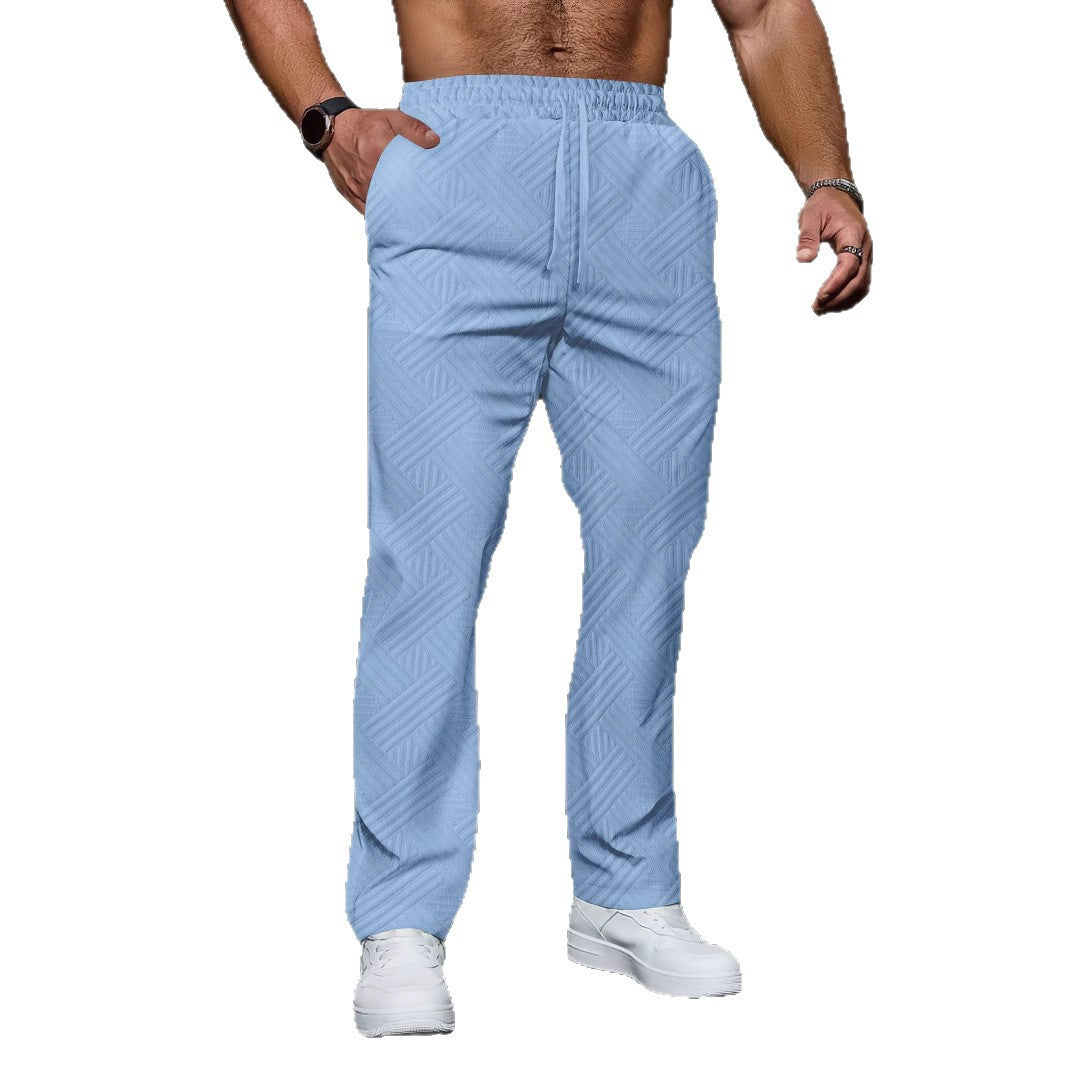 Men's Loose Twill High-grade Texture Trousers