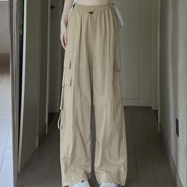 Purple Parachute Work Pants For Women