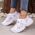 Casual Shoes With Butterfly Pattern Flyknit Single-layer Shoes