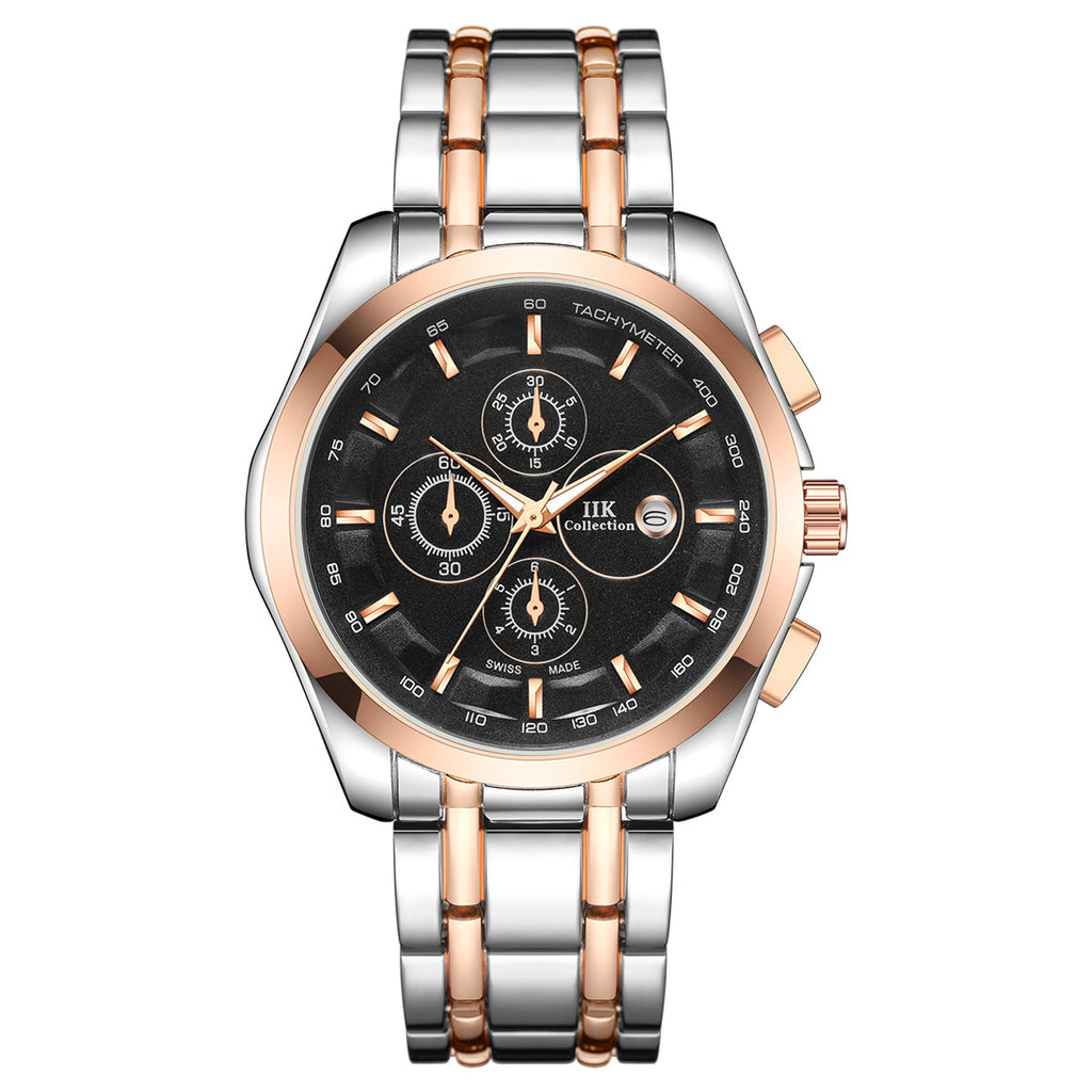 New Luminous Hands Alloy Mens Quartz Watch