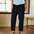 Cotton-linen Versatile Solid-color Straight-leg Casual Cropped Pants Wide-leg Pants