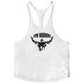Muscle Man Fitness Training Outfit Pure Cotton Tank Top With Thin Shoulder Straps