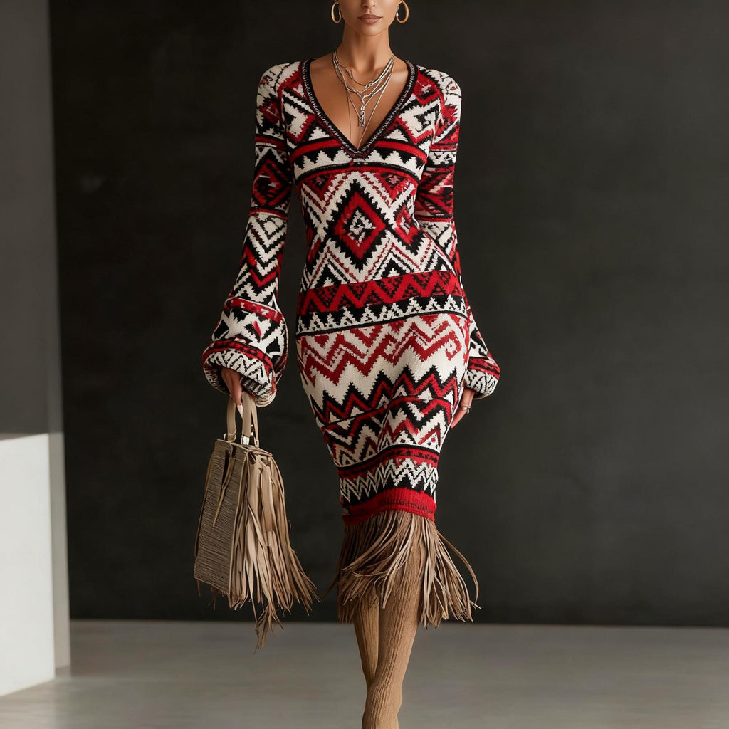 Creative Knitted Sweater Dresses For Women