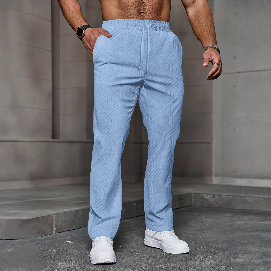 Men's Loose Twill High-grade Texture Trousers